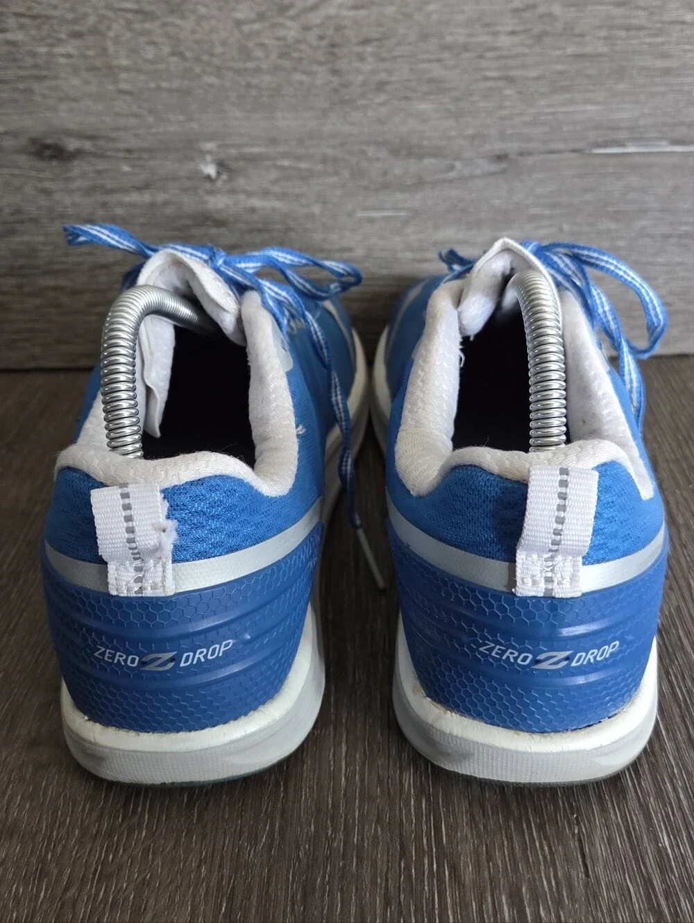 Altra Instinct 2.0 Men's Running Shoes - Blue/White/Silver - Zero Drop - Sz 7.5